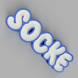 SOCKE - LED LAMP WITH NAME (NAMELED)