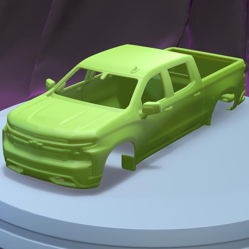 CHEVROLET SILVERADO LT Z71 TRAILBOSS 2018 (1/24) Printable Car Body