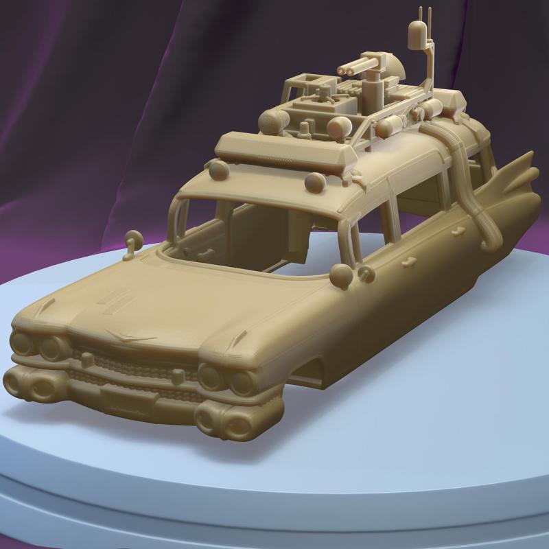 CADILLAC ECTO-1 GHOSTBUSTERS 1959 (1/24) Printable Car Body