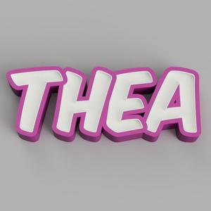 NAMELED THEA - LED LAMP WITH NAME