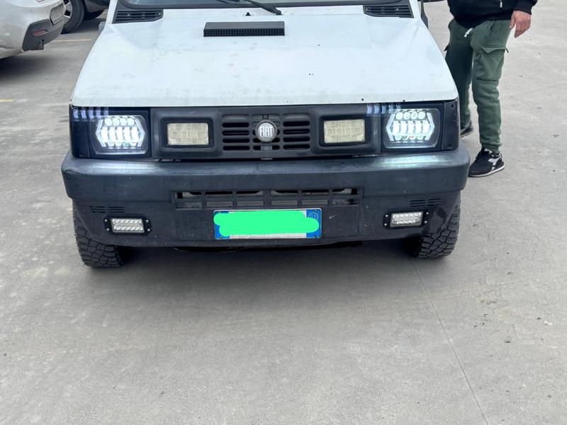 Led headlight support fiat panda 4x4