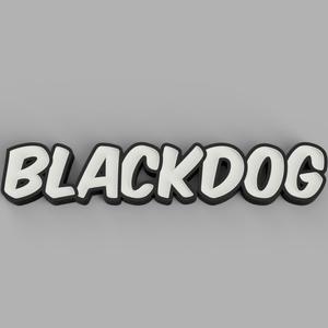 NAMELED BLACKDOG - LED LAMP WITH NAME