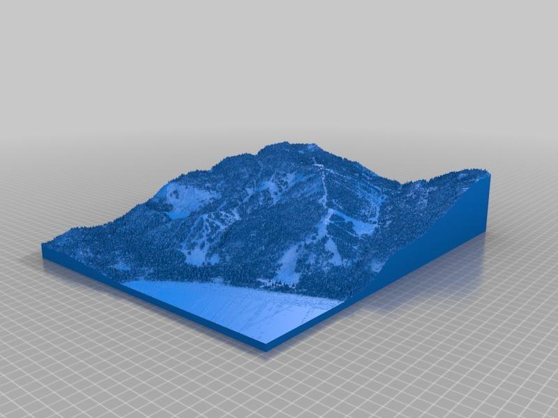 Lake Tahoe's Homewood Ski Area from Lidar