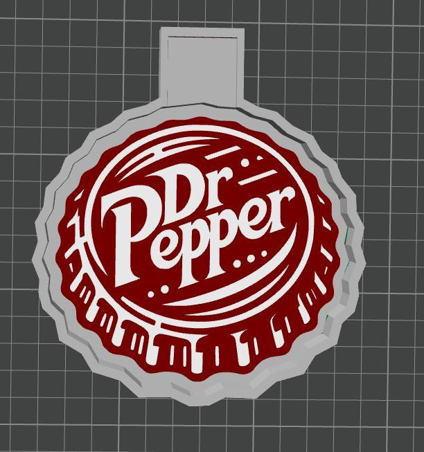 Dr Pepper bottle cap freshie mold