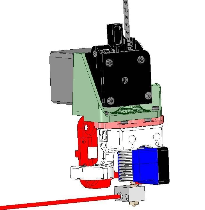 Titan Extruder Mount for Scalar XL Premium / Scalar L / Scalar S 3D printers