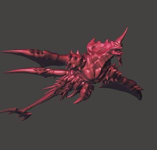 DESTROYAH FLYING - 4th FORM GODZILLA KAIJU HI-POLY STL for 3D printing