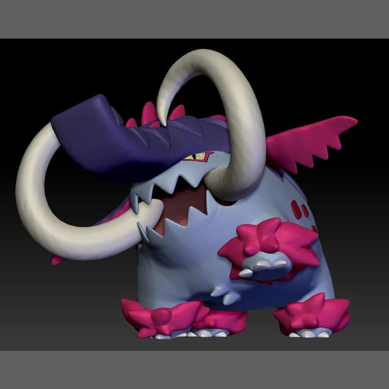 Pokemon Paradox Ancient Donphan Great Tusk