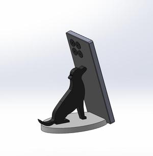 Dog-Shaped Phone Holder – Modern Minimalist Design