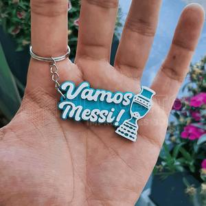 Argentina World Cup VAMOS MESSI Keychain Keychain Key Chain