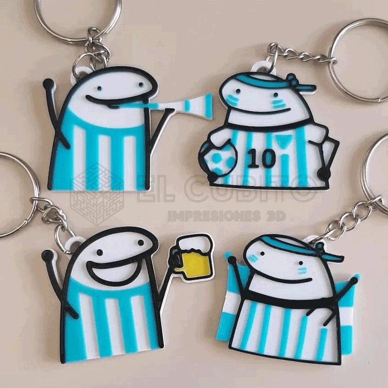 FLORK ARGENTINA WORLD CUSTOMER KEYRINGS Set