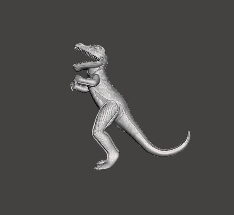 FAN ART DINOSAUR MONSTER T-REX 1979 IMPERIAL TOYS