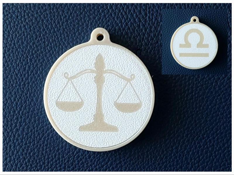 Libra Zodiac Keychain