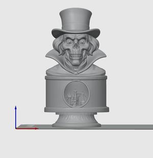 Haunted Mansion Walt Disney World Hatbox Ghost Guardian Bust