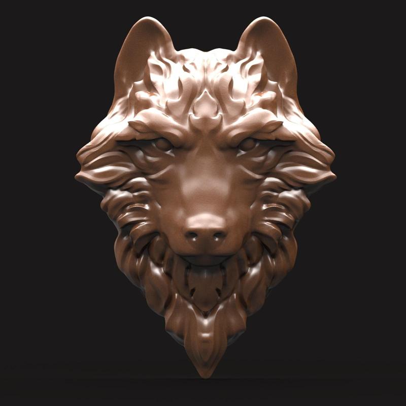 RELIEF HEAD WOLF