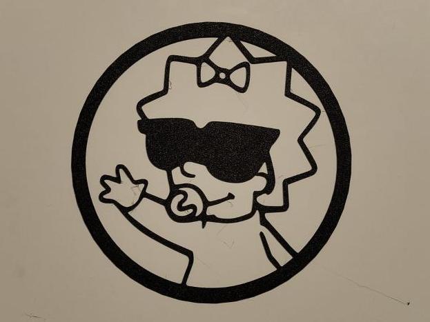 maggie simpson wall art