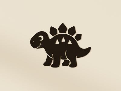 Kids Stegosaurus Dino Wall Art Print