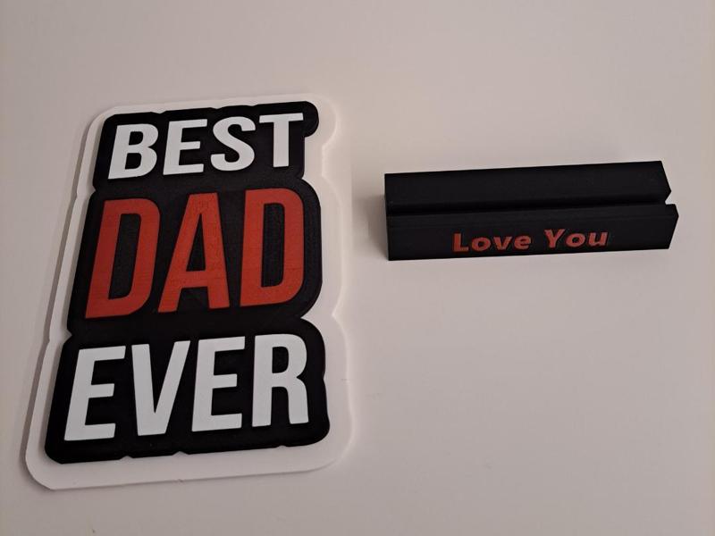 Best Dad Ever Plate