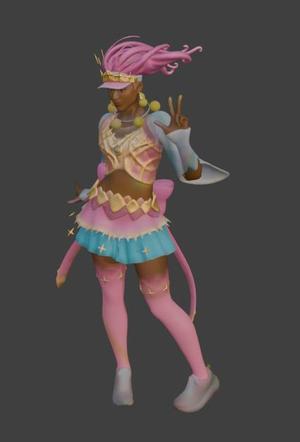 Fortnite Naomi Osaka Pink - Tennis Champion Skin STL