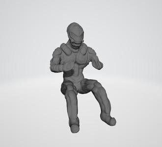 Alien Driver F1 3D STL file for printing