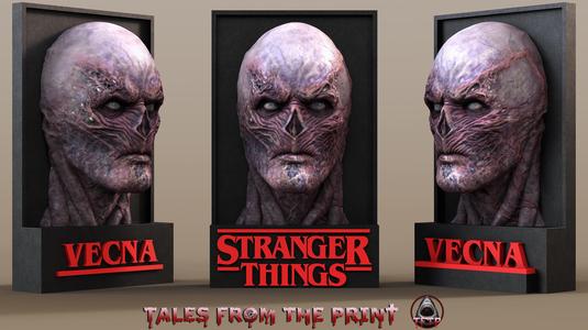 VECNA Stranger things bust for mural or magnet - Fan art - One part and multipart versions - Printable without supports - HIGH QUALITY by Tales From The Print