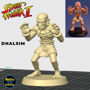 Dhalsim - Street Fighter II 3D figure Retro Infinity style (90mm) : vinyl collectible