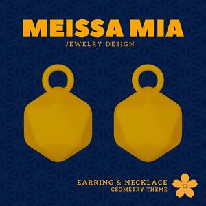 Facets of Fun – 3D Print File for Icosahedron Earrings & Necklace - Icosahedron Earring  - Water Necklace - Octahedron Platonic Solid