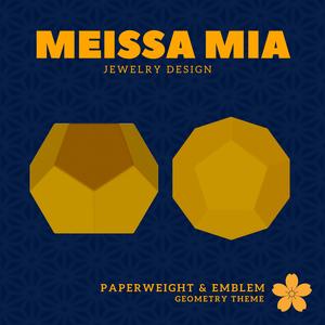 Twelve-Sided Wonder – 3D Print File for Dodecahedron Paperweight - Platonic Solid Dodecahedron - Dodecahedron Paperweight  - Ether Home Decoration