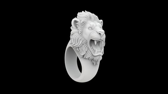Lion Head Ring 3D Printable Jewelry