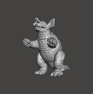 FAN ART KAIJU Baragon Sofubi