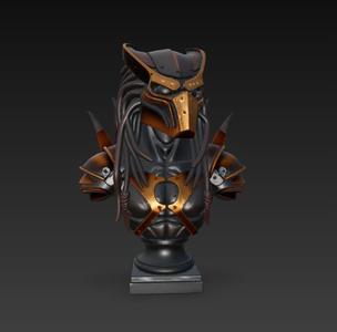 bust of a predator