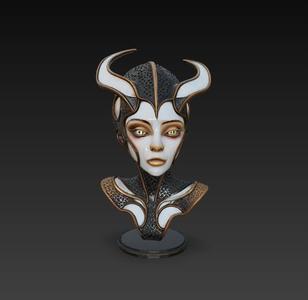 FUTURISTIC WOMAN BUST