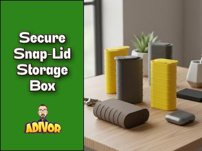 Secure Snap-Lid Storage Box