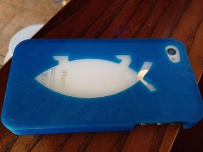 Iphone 4S Darwin Fish Case