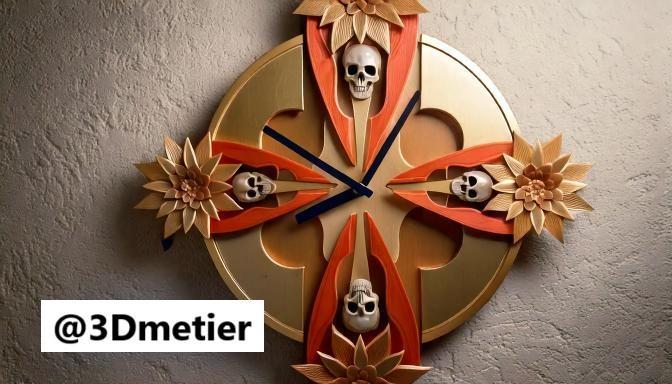 Horror wall clock