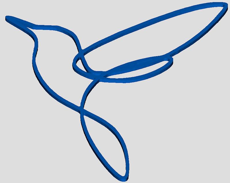 Colibris wall decoration