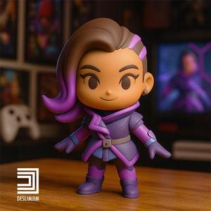 Overwatch 2 Sombra - Chibi Cute toyart