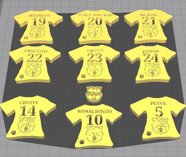 KEYRING BARCELONA - PLANITLLA COMPLETE 2020- La Liga + LEGEND FC. BARCELONA