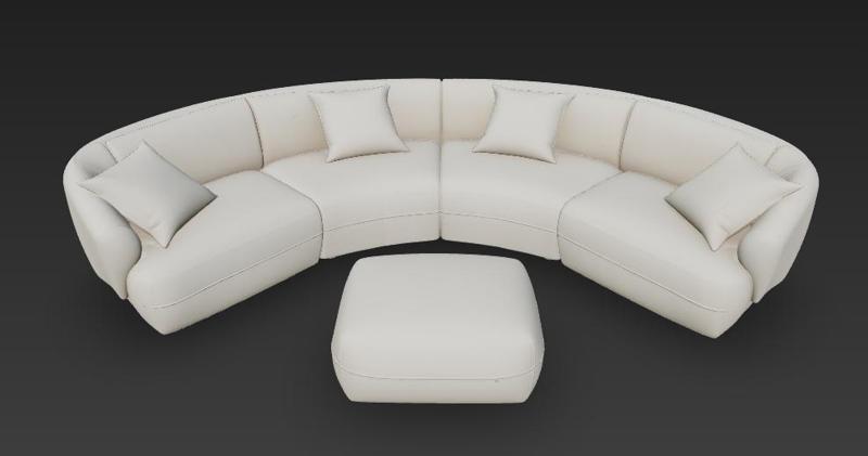 Complete room figure Half Moon style Dioramas Modelism