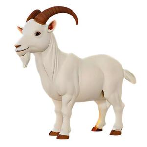 Adorable Cartoon Goat STL 3D Model