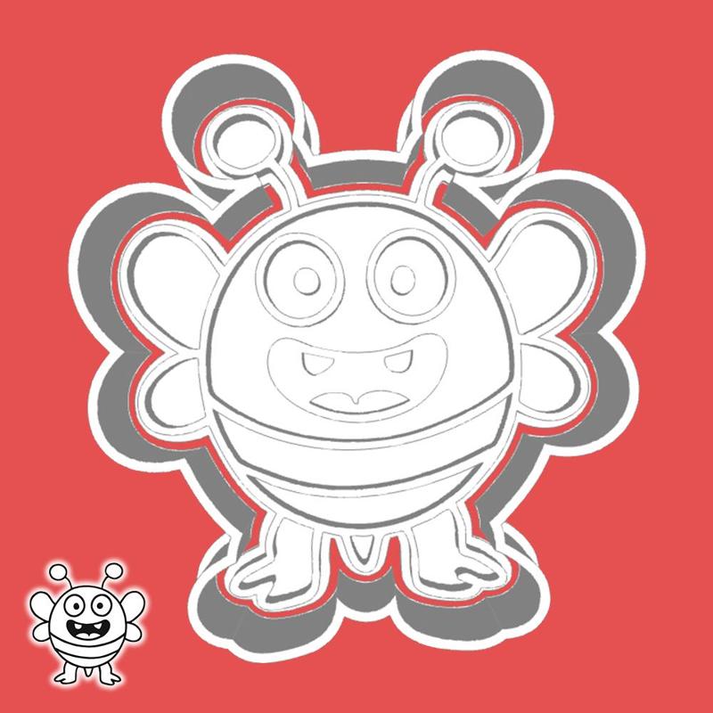 Cute monsters cookie cutters - buzzle monster