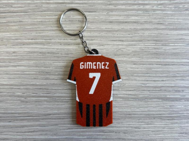 Santiago Giménez T-Shirt keychain - AC Milan