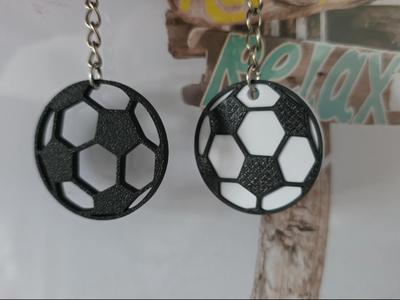Soccer ball keychain 