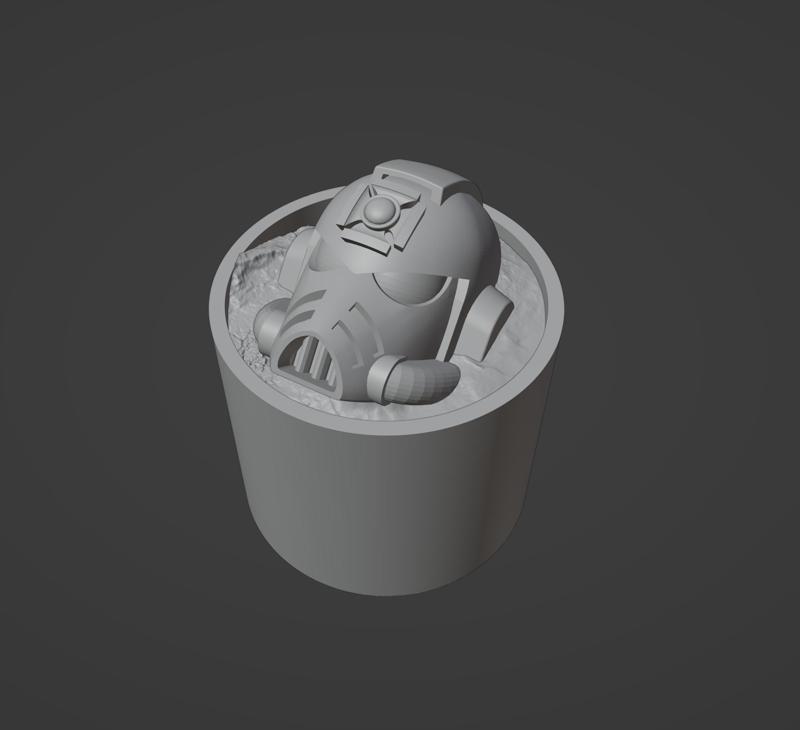 SPACE HELMET - GSW GREEN STUFF WORLD BOTTLE SWATCH CAP - 17ML & 60ML