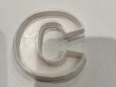 Cookie cutter in the form of a c read description