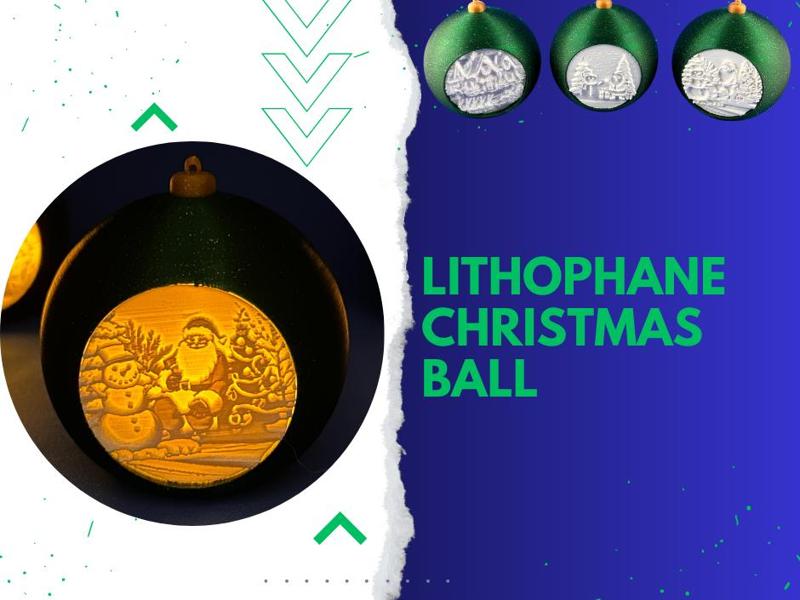 Lithophane Christmas Ball