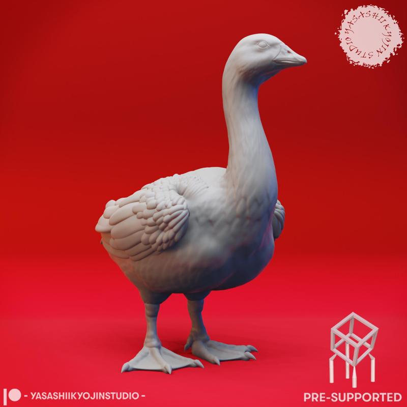 Goose - Tabletop Miniature (Pre-Supported STL)