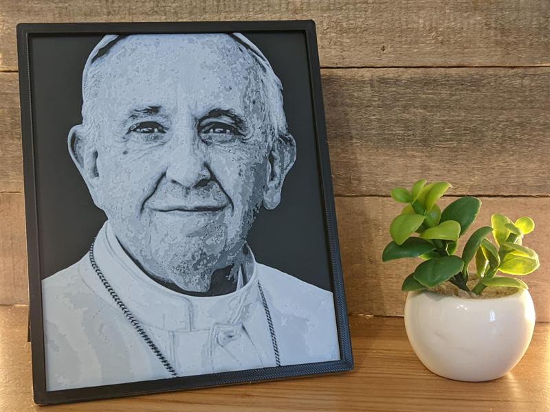 People #6 - Pope Francis - Papa Francesco Hueforge