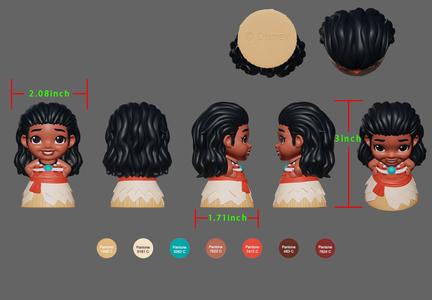 A very cute Q version of Moana