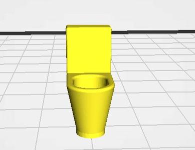 toilet for scale model