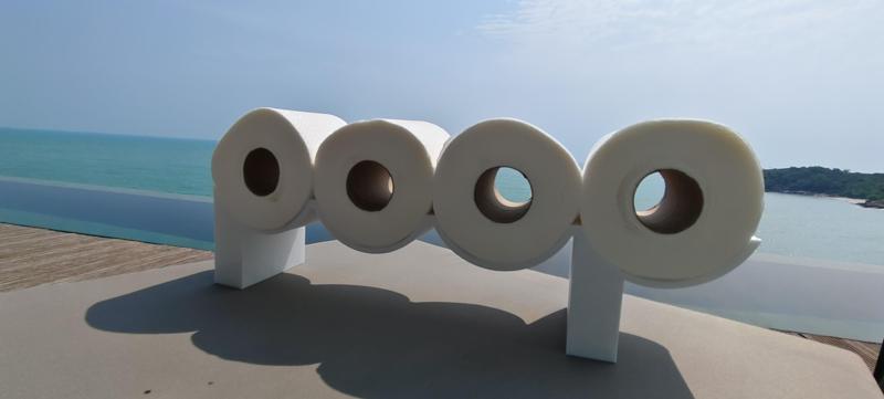 Poop Toilet Roll Holder